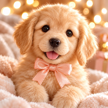 ⏰49 OFF TODAY🎁 Realistic Robotic Golden Retriever Puppy – The Adorable Christmas Surprise 🐶✨