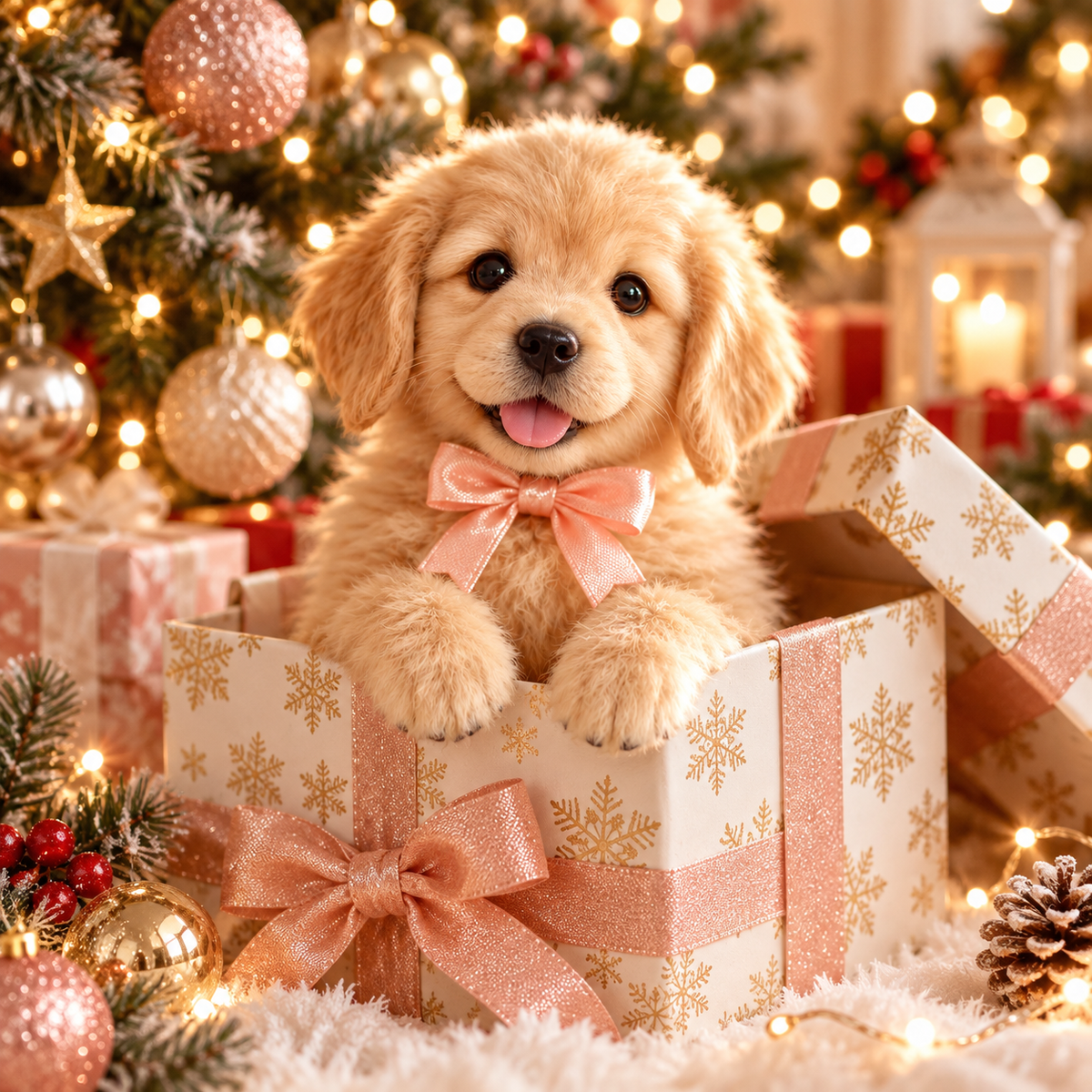⏰49 OFF TODAY🎁 Realistic Robotic Golden Retriever Puppy – The Adorable Christmas Surprise 🐶✨