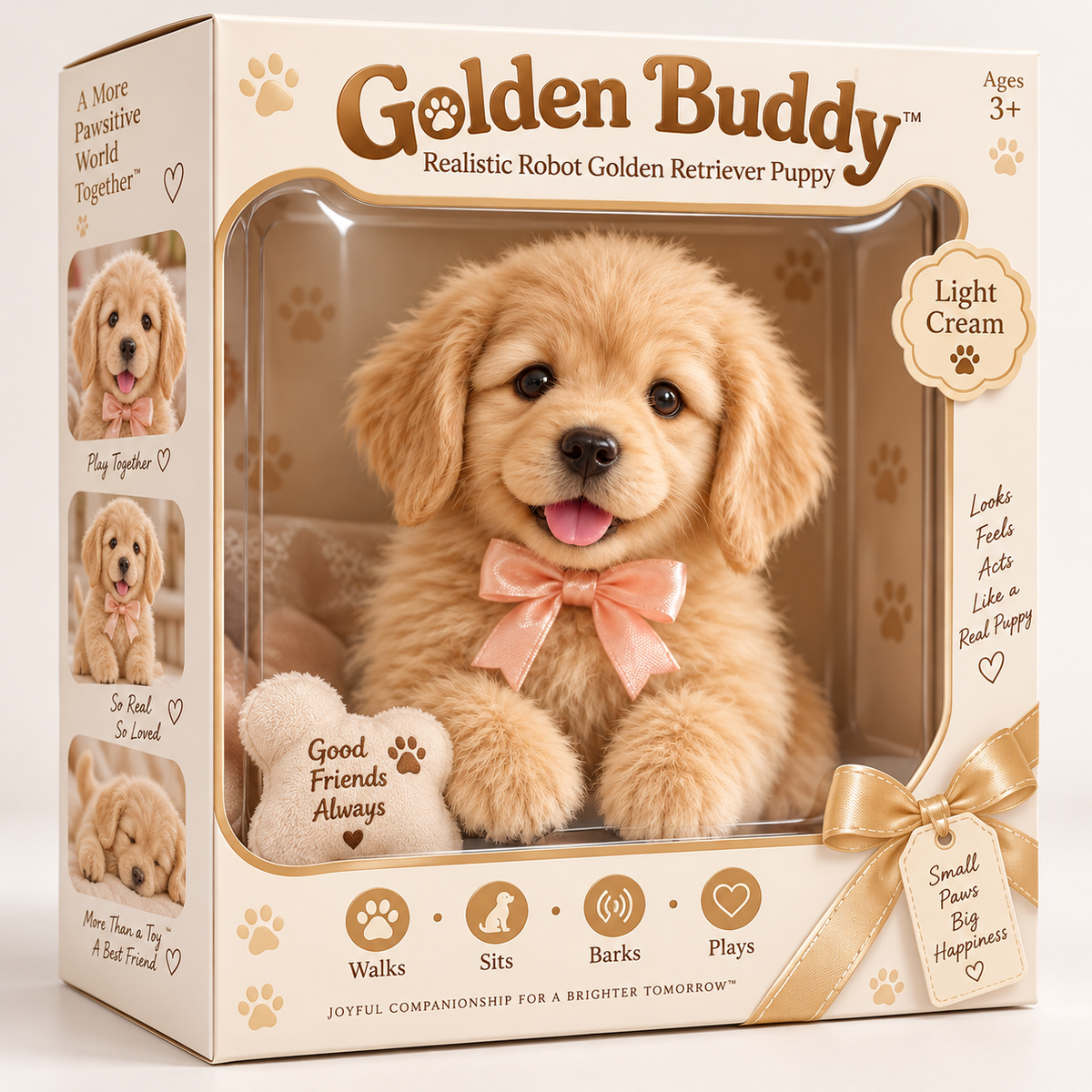 ⏰49 OFF TODAY🎁 Realistic Robotic Golden Retriever Puppy – The Adorable Christmas Surprise 🐶✨