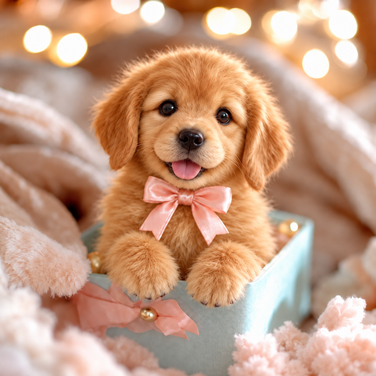 ⏰49 OFF TODAY🎁 Realistic Robotic Golden Retriever Puppy – The Adorable Christmas Surprise 🐶✨