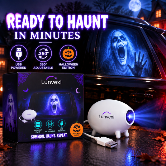 💀 Halloween Horror Projector – 16 Spooky Films for Windows & Walls