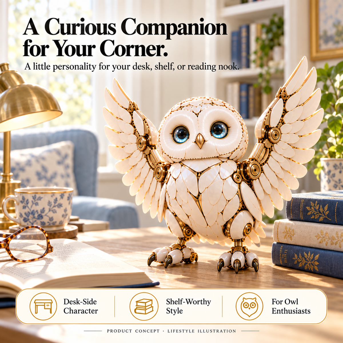 2-in-1 Transforming Mechanical Owl Egg 🦉 | Unfold Surprise, Decor Display Companion, 49% OFF Limited