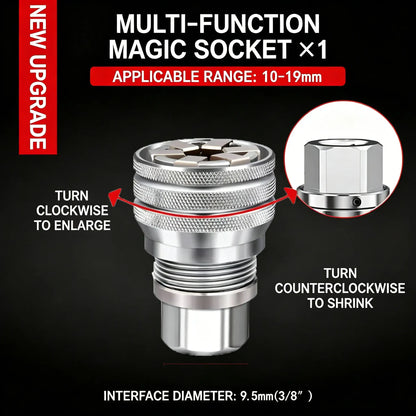🔧 Multi-Use Socket Wrench, Durable Repair Tool for Home & Auto Maintenancedeal Father's Day Gift