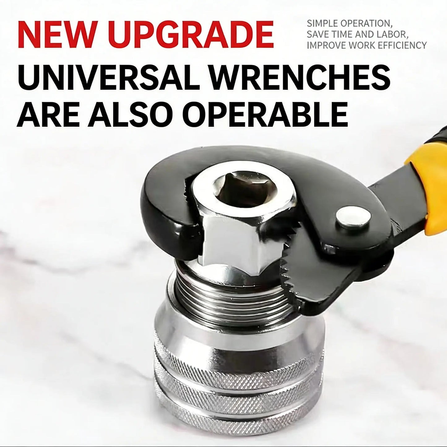 🔧 Multi-Use Socket Wrench, Durable Repair Tool for Home & Auto Maintenancedeal Father's Day Gift