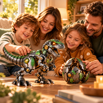 🦖Mechanical T-Rex Egg|🟢From Mysterious Egg to Mighty Robotic Dinosaur