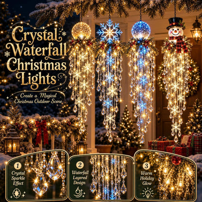 ❄️ Cascading Christmas Waterfall Lights – Festive Outdoor Hanging Decor ✨