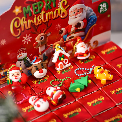 🎅 24-Day Santa Surprise Advent Calendar – Christmas Mini Figure Blind Box 🎁