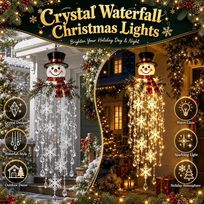 ❄️ Cascading Christmas Waterfall Lights – Festive Outdoor Hanging Decor ✨