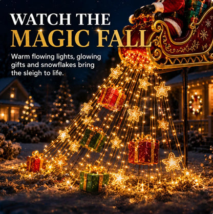 🎅 Solar Santa Garden Light – Magical Christmas Outdoor Decor ✨
