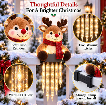 ☃️ WinterGlow Snowman Icicle Lights – Magical Christmas Hanging Decor ✨