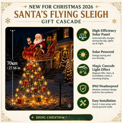 🎅 Solar Santa Garden Light – Magical Christmas Outdoor Decor ✨