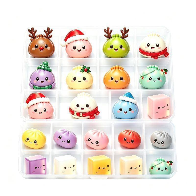 🎄 24-Day DIY Christmas Countdown Calendar – Stuffed Animal Surprise Blind Box 🎁