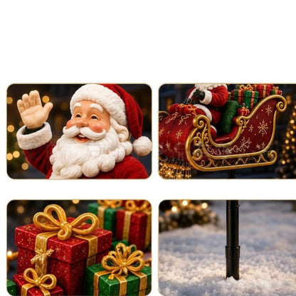 🎅 Solar Santa Garden Light – Magical Christmas Outdoor Decor ✨