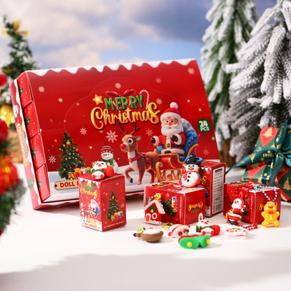 🎅 24-Day Santa Surprise Advent Calendar – Christmas Mini Figure Blind Box 🎁