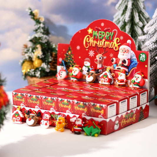 🎅 24-Day Santa Surprise Advent Calendar – Christmas Mini Figure Blind Box 🎁