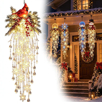 ❄️ Cascading Christmas Waterfall Lights – Festive Outdoor Hanging Decor ✨