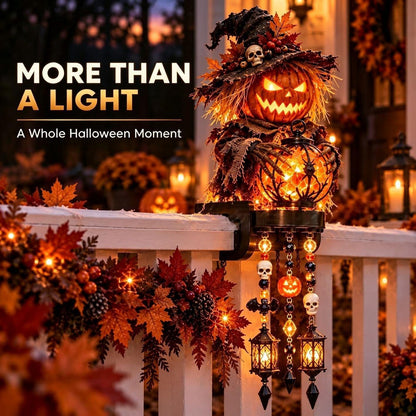 🎃 Spooky Character Cascade Railing Lights – Halloween Hanging Decor ✨
