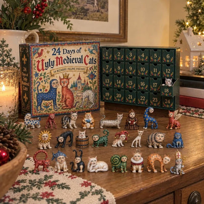 🐱 24 Days of Ugly Medieval Cats – Funny Christmas Advent Calendar 🎄