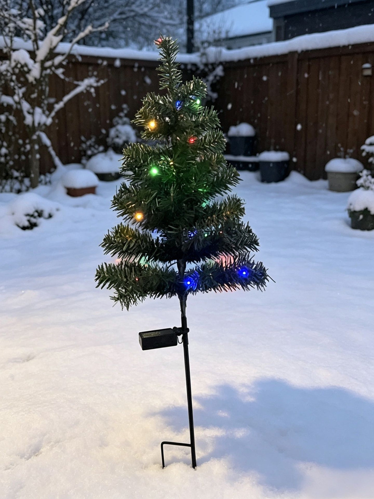 🎄 Solar Christmas Tree Garden Light – Festive Outdoor Holiday Decor