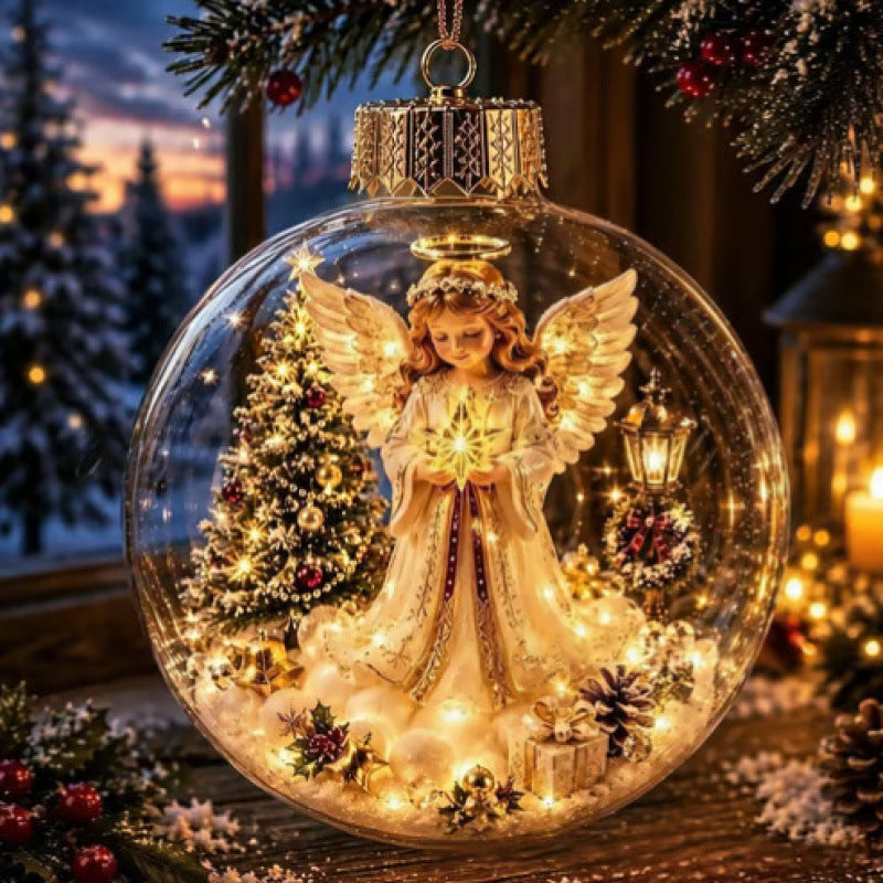 🎄 Mini Christmas Diorama Ornament – Portable Holiday Scene Ball ✨