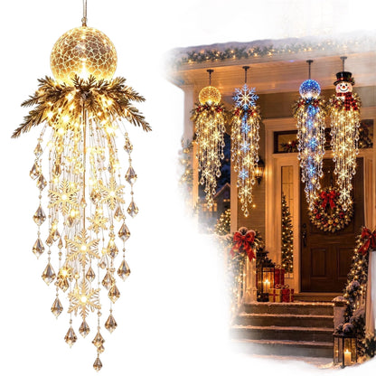 ❄️ Cascading Christmas Waterfall Lights – Festive Outdoor Hanging Decor ✨