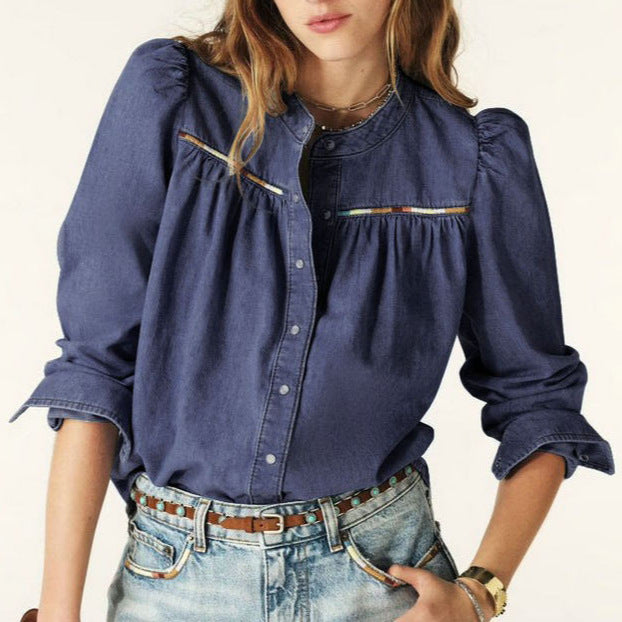 Women’s Vintage Denim Shirt Jacket
