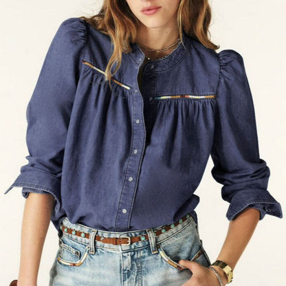 Women’s Vintage Denim Shirt Jacket