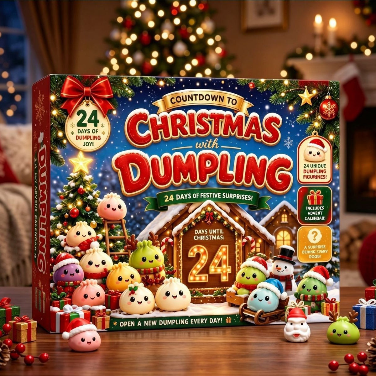 🎄 24-Day DIY Christmas Countdown Calendar – Stuffed Animal Surprise Blind Box 🎁