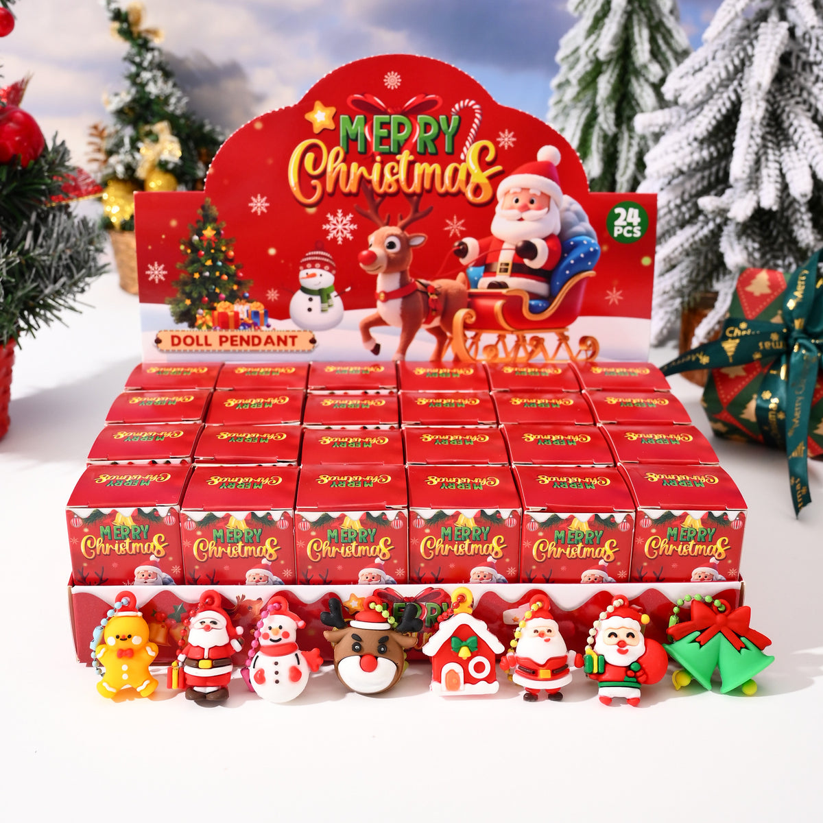 🎅 24-Day Santa Surprise Advent Calendar – Christmas Mini Figure Blind Box 🎁