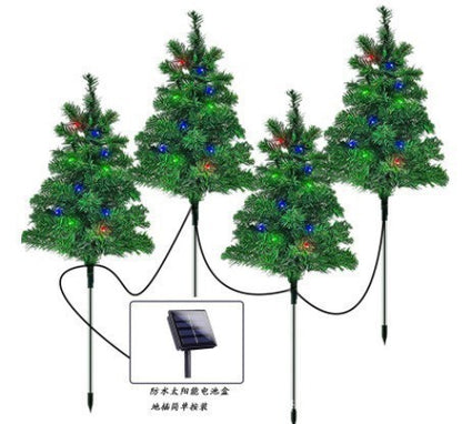 🎄 Solar Christmas Tree Garden Light – Festive Outdoor Holiday Decor