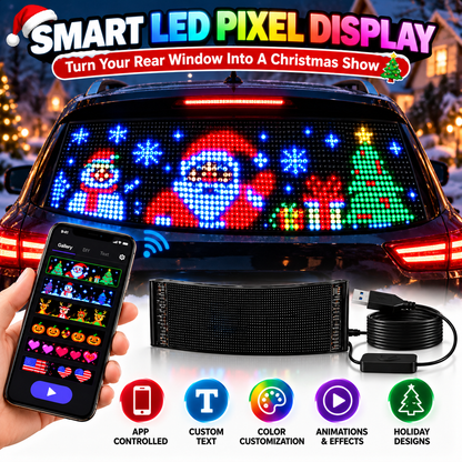 🔥 Custom LED Car Display – Text, Colors & Dynamic Animations
