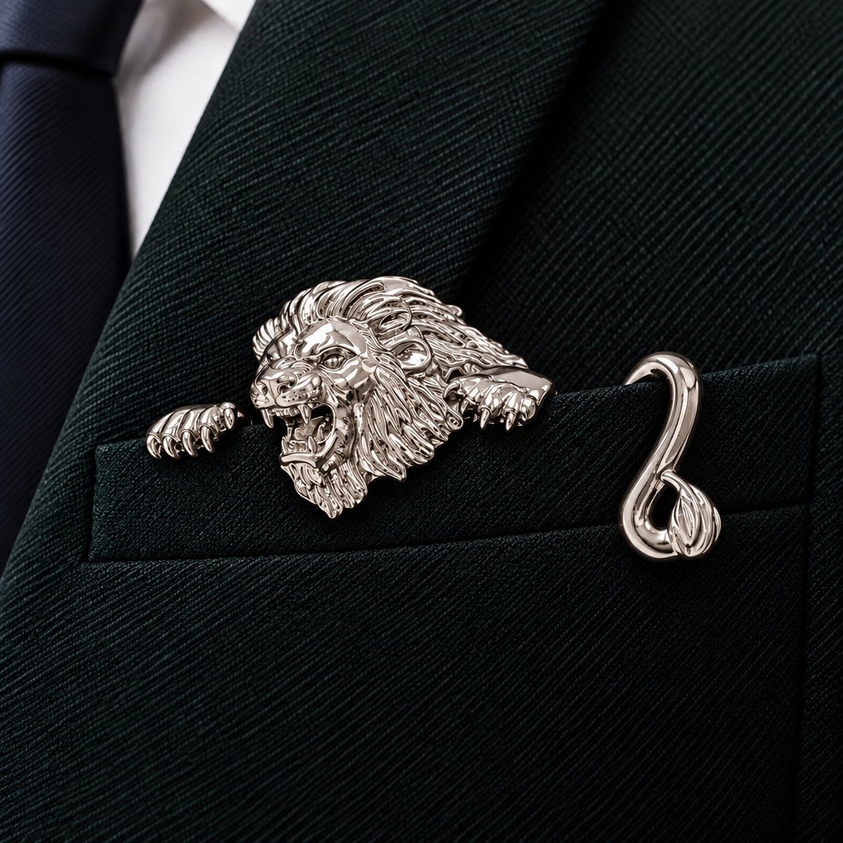 ✨ Luxury Sculpted Animal Brooch – Premium Statement Piece for Men & Women’s Suits & Blazers