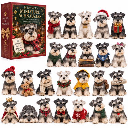 🐶24 Days of Schnauzer Love – A Little Bearded Friend Every Day