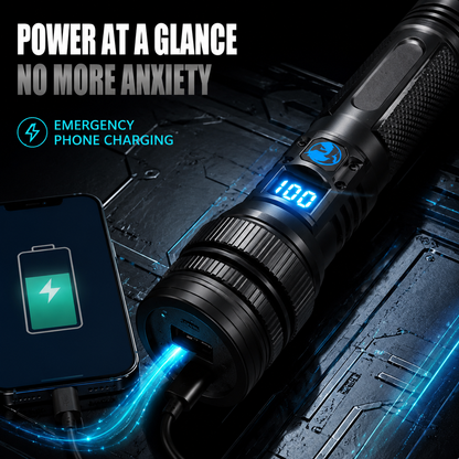 🔥 50% OFF! Ultra-Bright Tactical Flashlight – Zoomable & Rechargeable 🔦