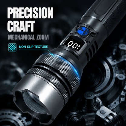 🔥 50% OFF! Ultra-Bright Tactical Flashlight – Zoomable & Rechargeable 🔦