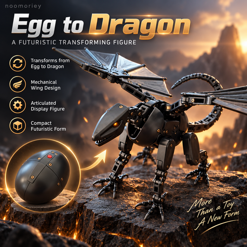 🔥Last Day 50% OFF🐉 DragonMorph – Egg to Dragon Transforming Mechanical Toy