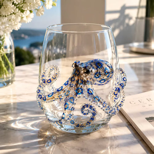 🔥Last Day 49% OFF-🌊Artisanal Blue Ringed Octopus Glassware
