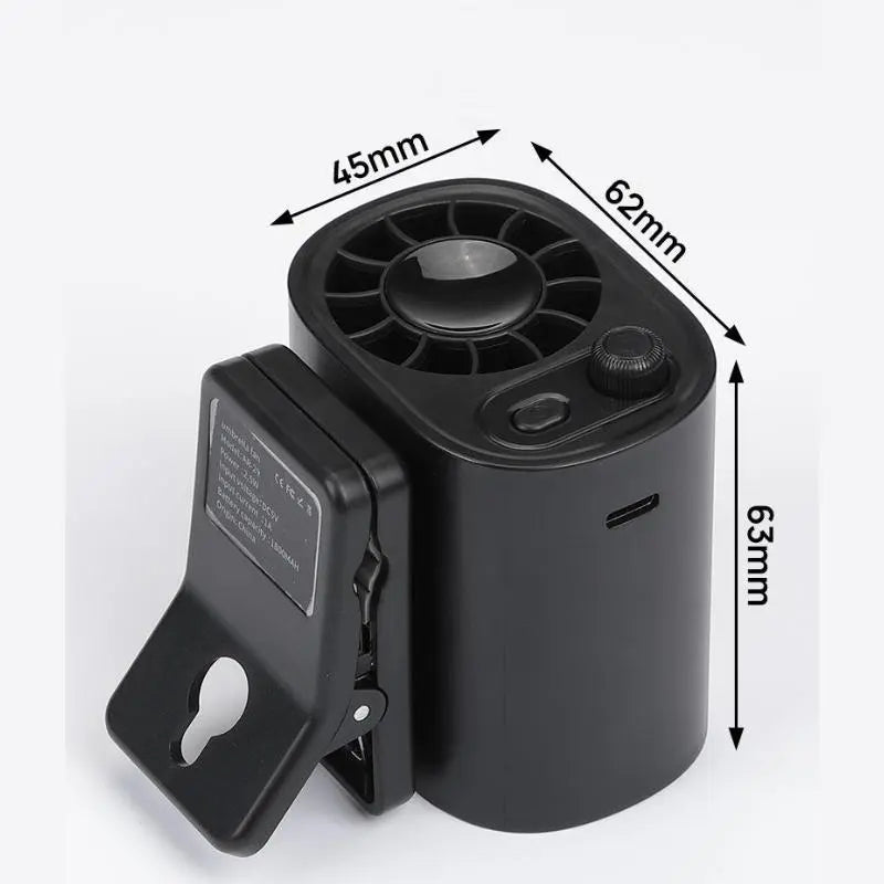 🔥8400+ sold🌀Car Clip Fan with 360° Rotation & USB Rechargeable
