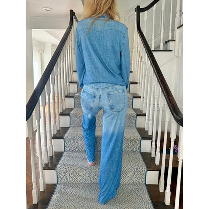 Denim Dreams Pajama Set – Cozy Fit, Soft Denim-Look Loungewear for All Night Comfort
