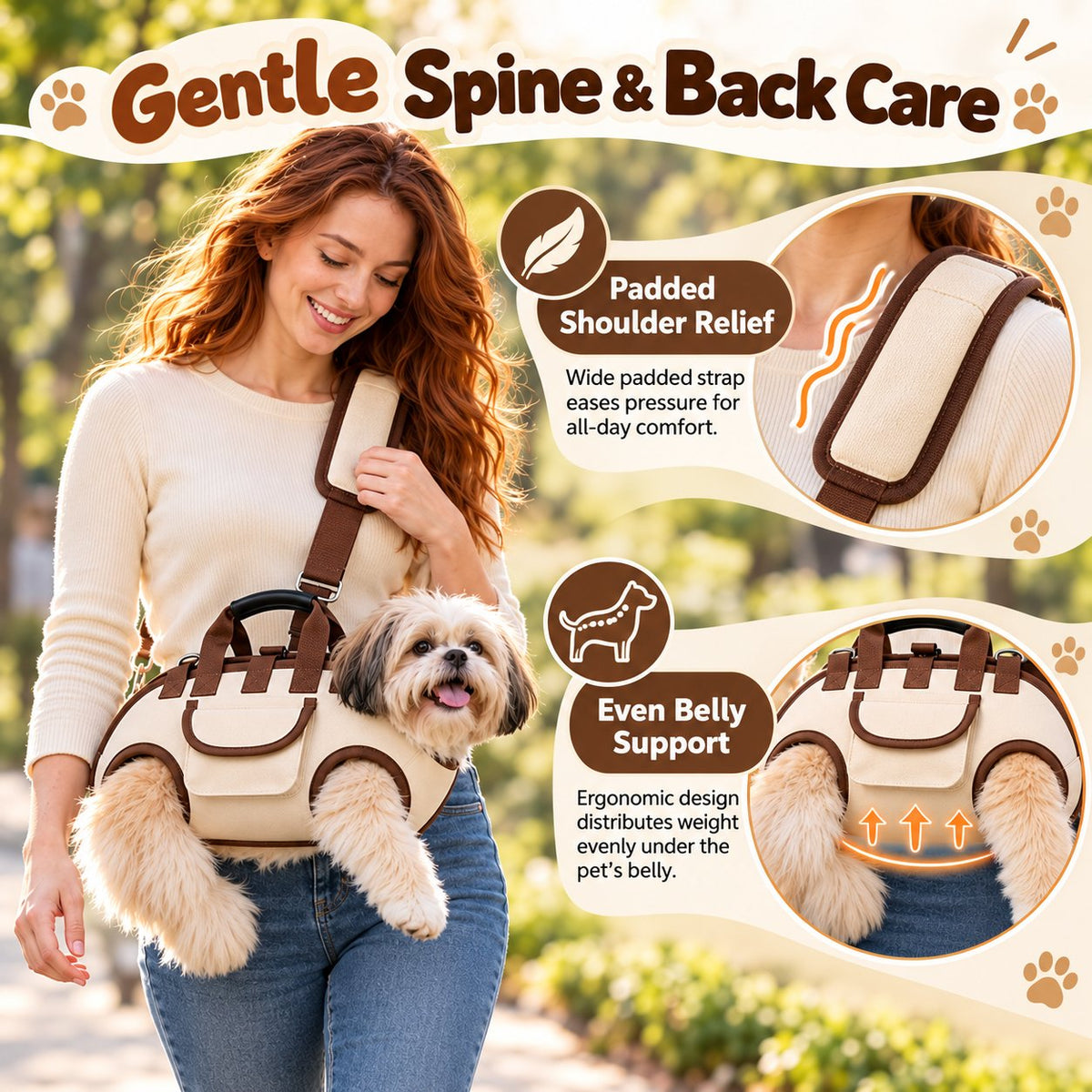 ⏰50% OFF – 😽Portable Breathable Pet Carrier Sling & Backpack 🐾🐶