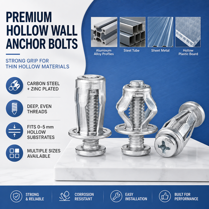 🛠️ Heavy-Duty Hollow Wall Expansion Petal Nut – Fast Grip & Secure Hold💪