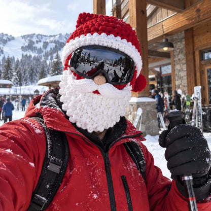 🎅 The Christmas Ski Mask Everyone Notices – 3D Festive Knit Cover