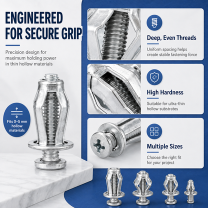 🛠️ Heavy-Duty Hollow Wall Expansion Petal Nut – Fast Grip & Secure Hold💪