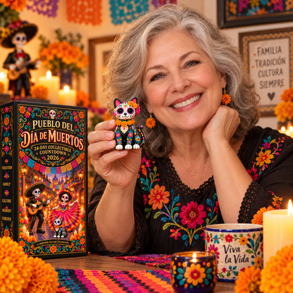 🕯️ 2026 Día de los Muertos Advent Calendar – 24 Miniature Village Collectibles