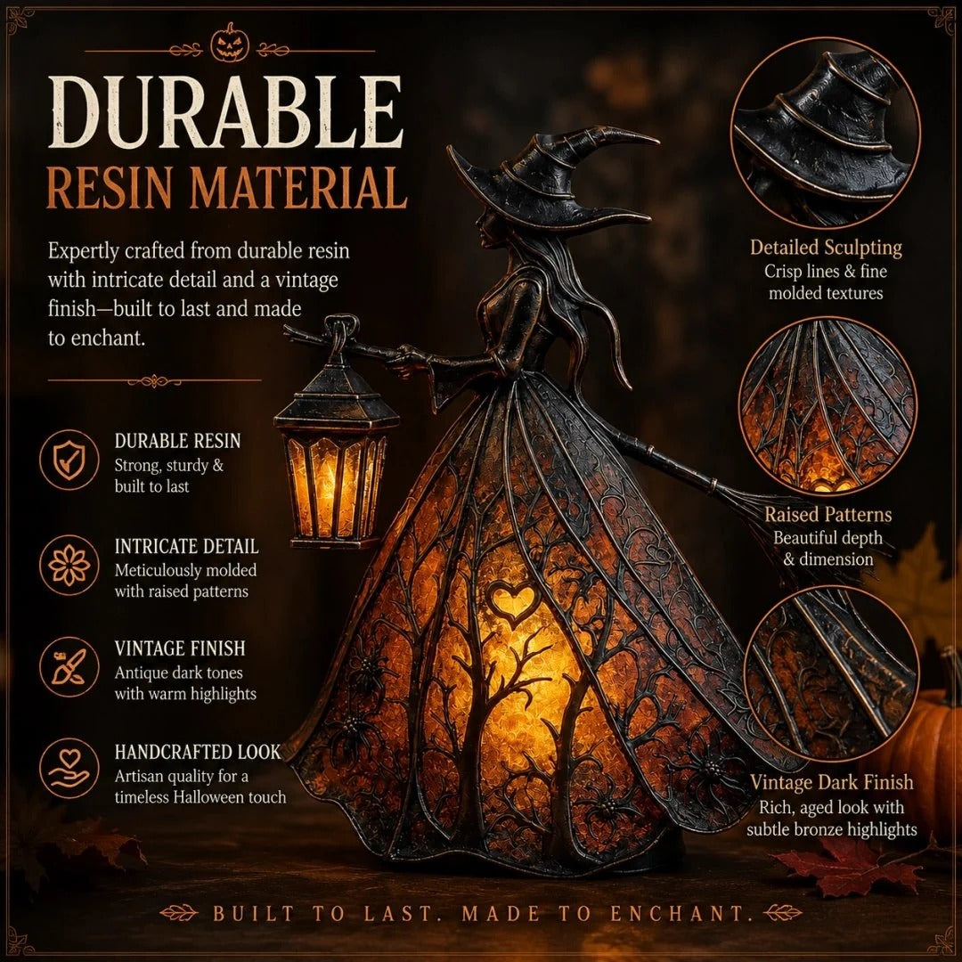 ✨Last Day 49% OFF✨Halloween Witch Lamp Tabletop Decoration