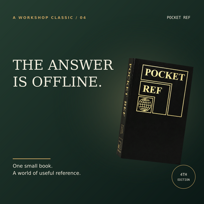 Pocket Ref 4th Edition | 864-Page Portable Reference Book