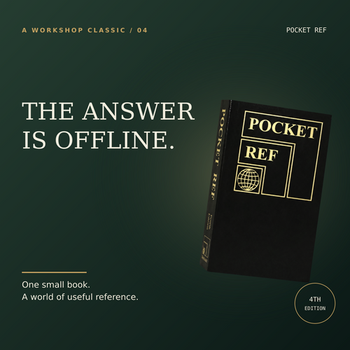 Pocket Ref 4th Edition | 864-Page Portable Reference Book