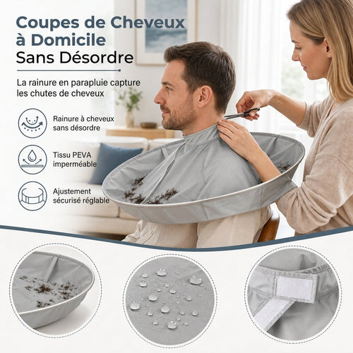 ✂️Foldable Haircut Cape – Less Hair On The Floor After Every Trim