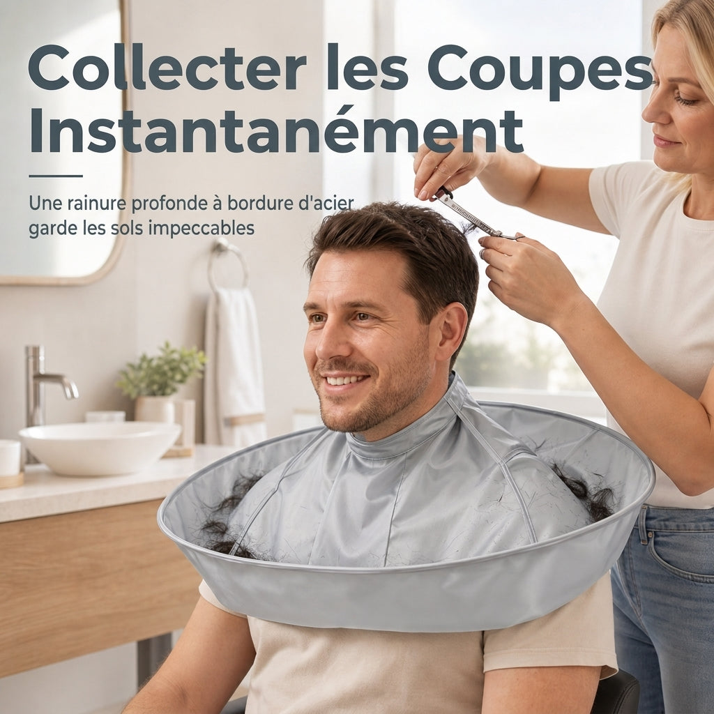 ✂️Foldable Haircut Cape – Less Hair On The Floor After Every Trim