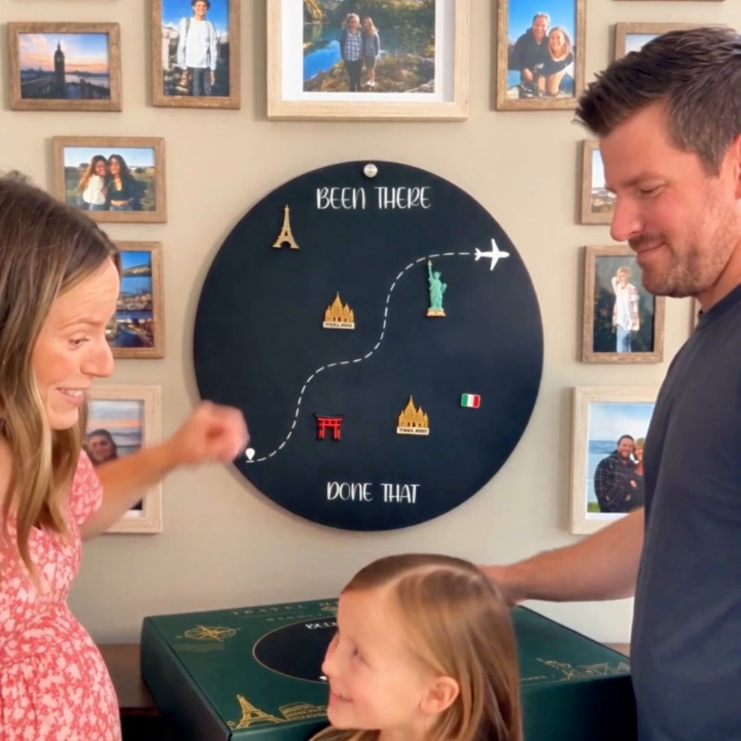 🔥49% OFF Today🌏Been There, Done That Travel Magnet Display Board – Round Souvenir Magnet Wall Organizer, Personalized Travel Memory Decor & Unique Gifts for Travelers 🎁